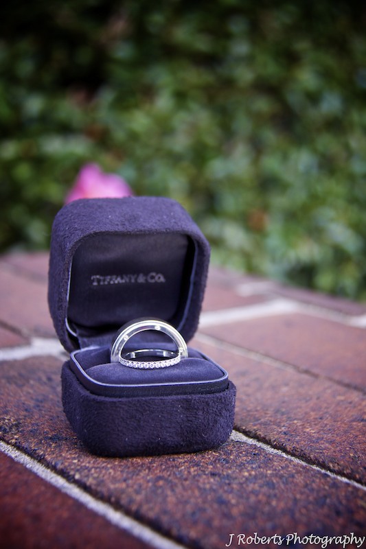 Wedding rings from Tiffany & Co - wedding photography sydney